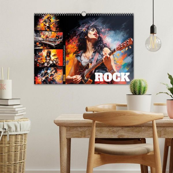Produktbild: ROCK Feel the unlimited power (Wall Calendar 2026 DIN A3 landscape), CALVENDO 12 Month Wall Calendar