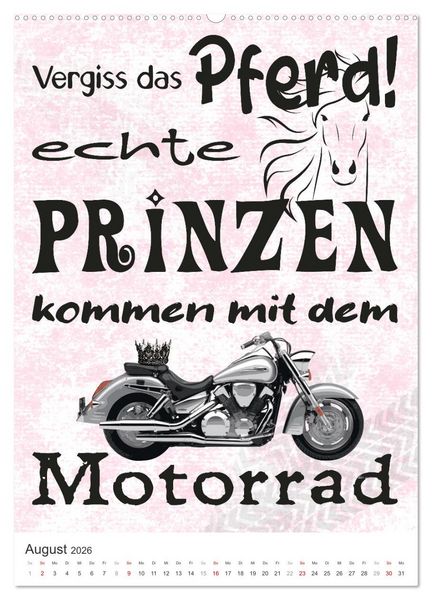 Produktbild: Coole Biker-Spr&uuml;che (hochwertiger Premium Wandkalender 2026 DIN A2 hoch), Kunstdruck in Hochglanz