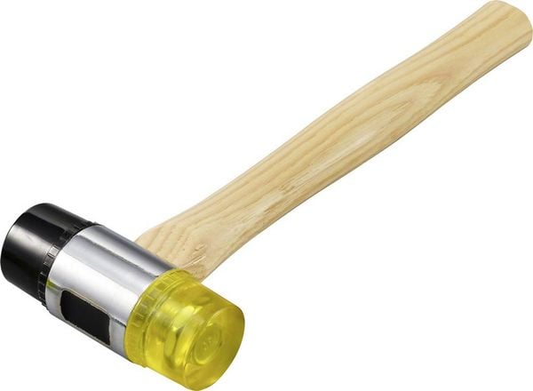 Produktbild: TOOLCRAFT TO-9991035 Gummihammer mittelweich, mittelhart 430 g 310 mm 1 St.