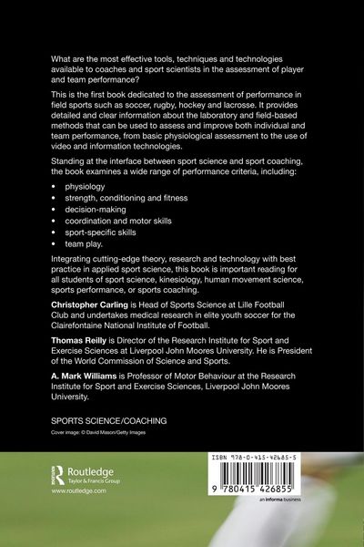 Produktbild: Performance Assessment for Field Sports