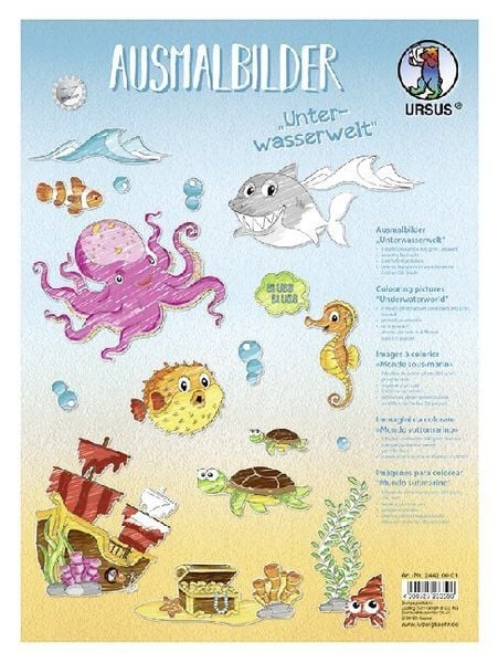 Produktbild: URSUS Ausmalbilder "Unterwasserwelt"