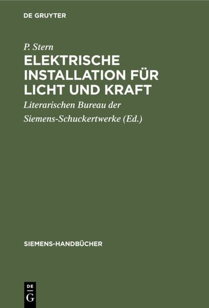 Produktbild: Elektrische Installation f&uuml;r Licht und Kraft