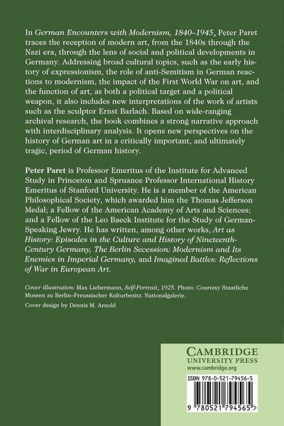 Produktbild: German Encounters with Modernism, 1840 1945