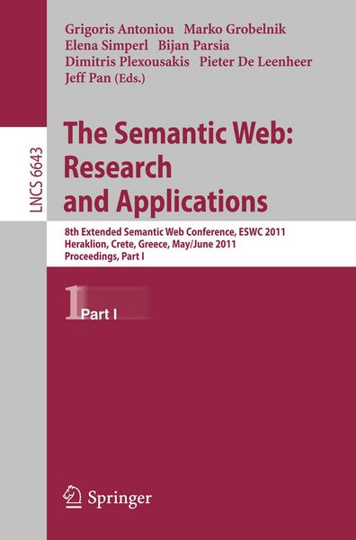 Produktbild: The Semantic Web: Research and Applications