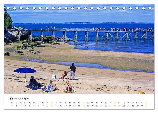 Produktbild: Vend&eacute;e Aus dem Meer steigender Himmel Frankreichs (Tischkalender 2026 DIN A5 quer), CALVENDO Monatskalender