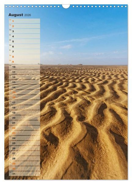 Produktbild: Zwischen D&uuml;nen und Watt / Geburtstagskalender (Wandkalender 2026 DIN A3 hoch), CALVENDO Monatskalender