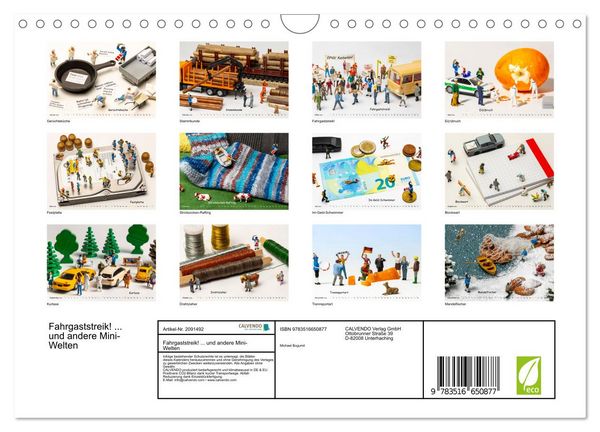 Produktbild: Fahrgaststreik! ... und andere Mini-Welten (Wandkalender 2026 DIN A4 quer), CALVENDO Monatskalender
