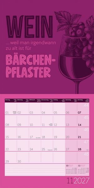 Produktbild: Einspruch Kalender 2027 - 30x30 - Art12