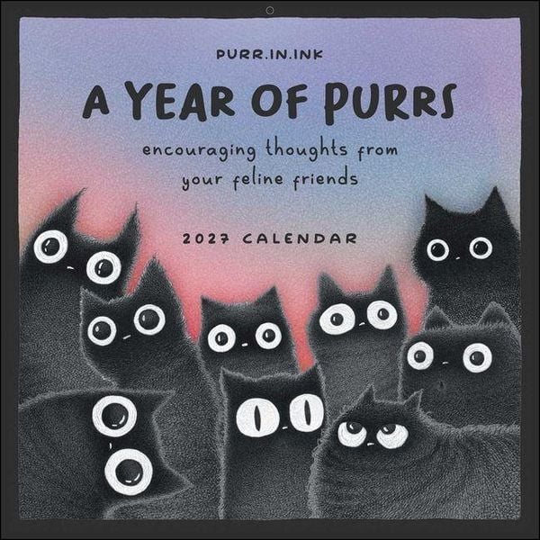 Produktbild: A Year of Purrs 2027 Wall Calendar