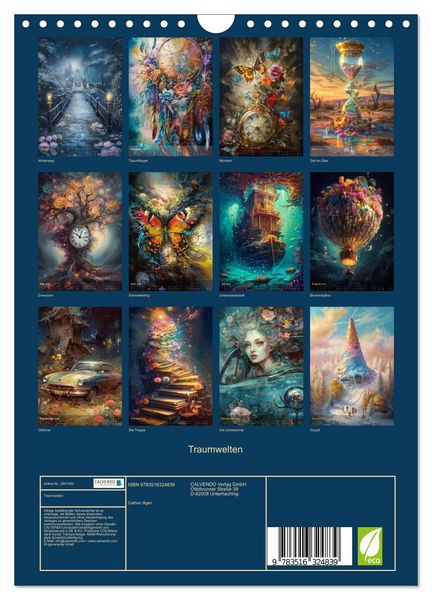 Produktbild: Traumwelten (Wandkalender 2026 DIN A4 hoch), CALVENDO Monatskalender