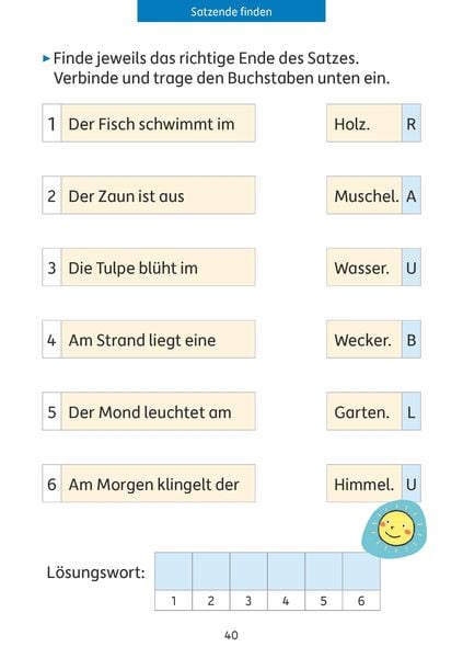 Quer durch die 1. Klasse, Lesen üben - A5-Übungsblock