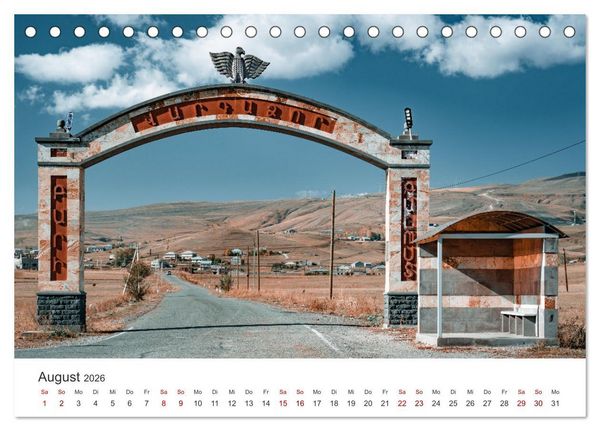 Produktbild: Armenien - Wo die Geschichte ihre Stimme erhebt (Tischkalender 2026 DIN A5 quer), CALVENDO Monatskalender