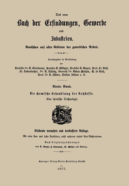 Die chemische Behandlung der Rohstoffe, Taschenbuch von Franz Luckenbacher , Karl de Roth , Julius Zoellner, Springer Berlin, 9783662336908