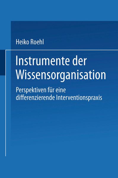 Instrumente der Wissensorganisation