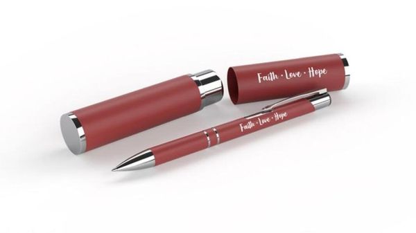 Produktbild: Kugelschreiber im Etui - Faith-Love-Hope