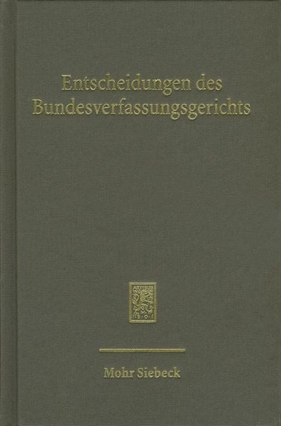 Produktbild: Entscheidungen des Bundesverfassungsgerichts (BVerfGE)