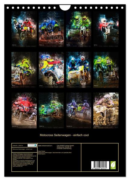 Produktbild: Motocross Seitenwagen - einfach cool (Wandkalender 2026 DIN A4 hoch), CALVENDO Monatskalender