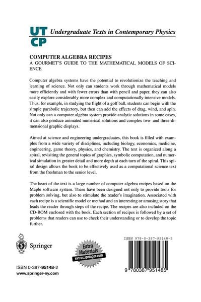 Produktbild: Computer Algebra Recipes