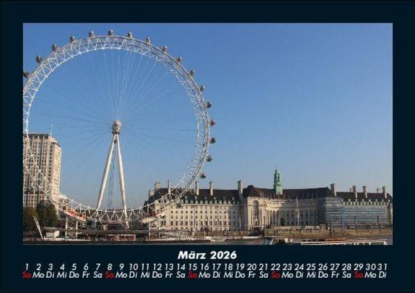 Produktbild: London 2026 Fotokalender DIN A5