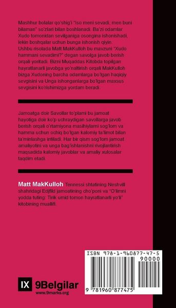 Produktbild: Does God Love Everyone? / Xudo hammani sevadimi? (Uzbek Latin)