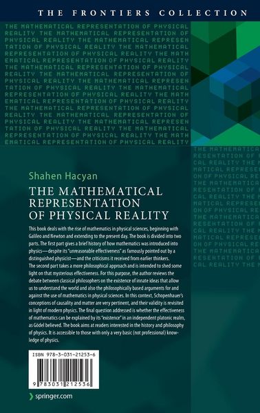 Produktbild: The Mathematical Representation of Physical Reality
