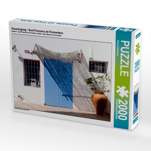 CALVENDO Puzzle Hauseingang - Sant Francesc de Formentera | 2000 Teile Lege-Größe 90x67cm Foto-Puzzle für glückliche Stunden