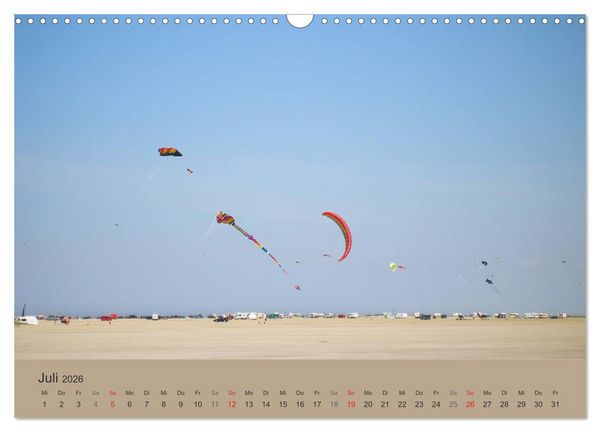 Produktbild: R&ouml;m&ouml; - Wasser, Wind und endloser Strand (Wandkalender 2026 DIN A3 quer), CALVENDO Monatskalender
