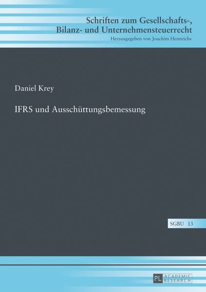 Produktbild: IFRS und Ausschuettungsbemessung