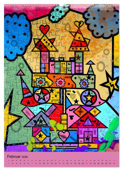 Produktbild: Puzzleteile (Wandkalender 2026 DIN A2 hoch), CALVENDO Monatskalender