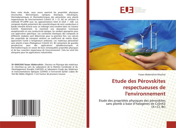 Produktbild: Etude des P&eacute;rovskites respectueuses de l'environnement