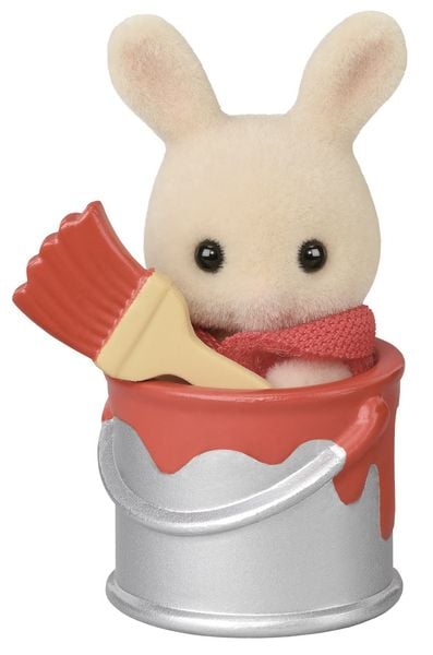 Produktbild: Sylvanian Families 5823 - Baustelle, Sammelfigur Baby Builders Series, 1 St&uuml;ck sortiert
