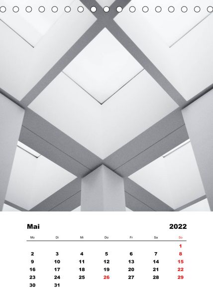 Produktbild: Minimalistische Architektur (Tischkalender 2022 DIN A5 hoch)