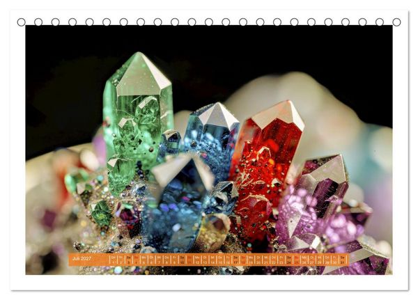 Produktbild: Edelsteine und Kristalle - Makro (Tischkalender 2027 DIN A5 quer), CALVENDO Monatskalender