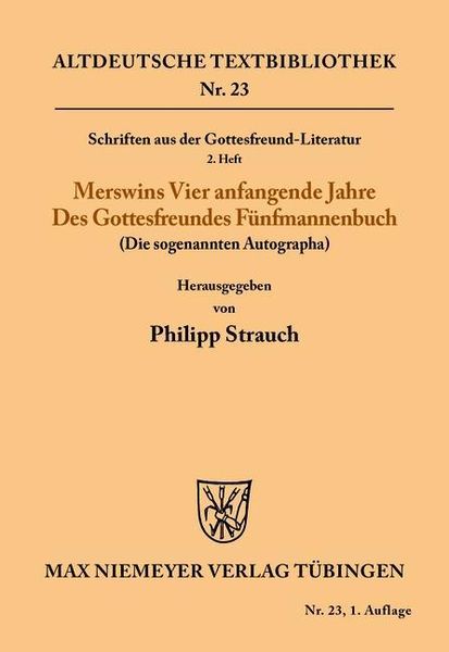 Produktbild: Schriften aus der Gottesfreund-Literatur