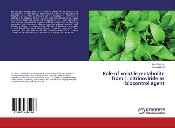 Produktbild: Role of volatile metabolite from T. citrinoviride as biocontrol agent