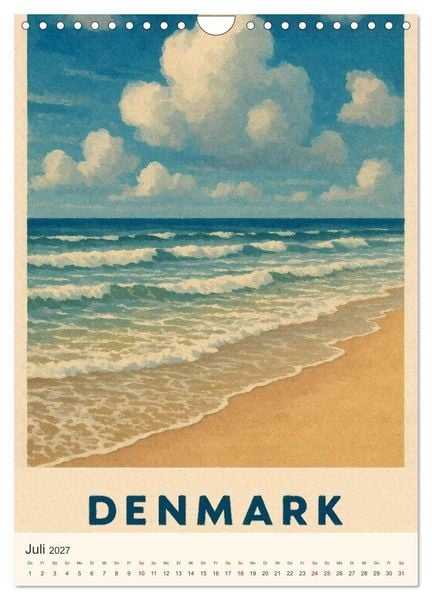Produktbild: Hyggelige City-Poster D&auml;nemark (Wandkalender 2027 DIN A4 hoch), CALVENDO Monatskalender