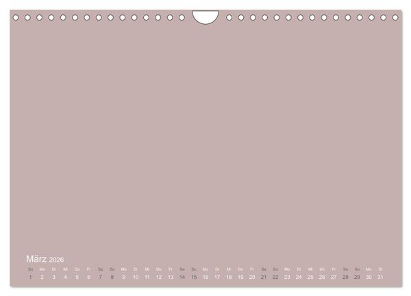 Produktbild: DIY Bastel-Kalender -Erdige Pastell Farben- Zum Selbstgestalten (Wandkalender 2026 DIN A4 quer), CALVENDO Monatskalender