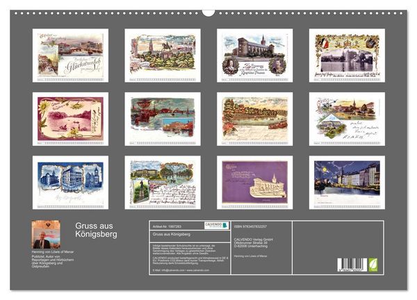 Produktbild: Gruss aus K&ouml;nigsberg (Wandkalender 2026 DIN A2 quer), CALVENDO Monatskalender
