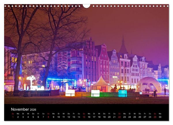 Produktbild: Rostock (Wandkalender 2026 DIN A3 quer), CALVENDO Monatskalender