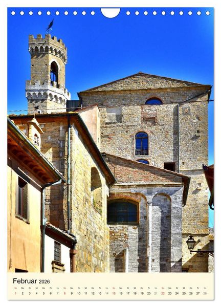 Produktbild: Toskana - Unterwegs in Volterra (Wandkalender 2026 DIN A4 hoch), CALVENDO Monatskalender