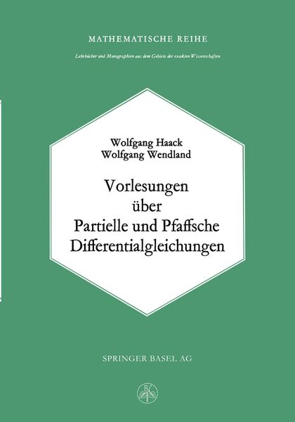 Produktbild: Vorlesungen &uuml;ber Partielle und Pfaffsche Differentialgleichungen