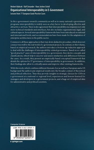 Produktbild: Organizational Interoperability in E-Government