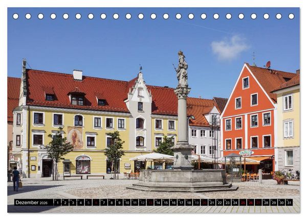 Produktbild: Das Allg&auml;u - Seine malerischen Altst&auml;dte (Tischkalender 2026 DIN A5 quer), CALVENDO Monatskalender