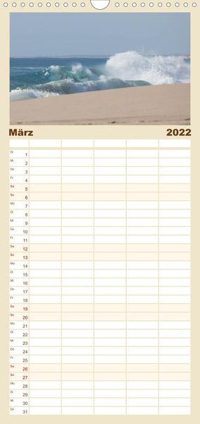 Produktbild: Augenblicke in Baja California Sur - Familienplaner hoch (Wandkalender 2022 , 21 cm x 45 cm, hoch)