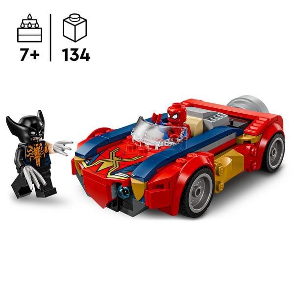 Produktbild: LEGO 76336 Marvel Spider-Man Auto vs. Venomized Wolverine, Spielzeug