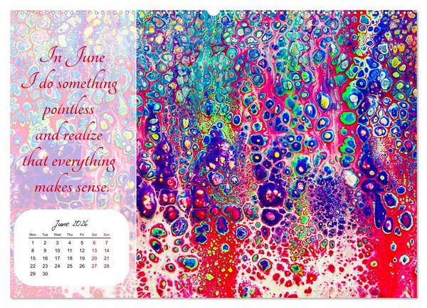 Produktbild: Your year filled with mindfulness (Wall Calendar 2026 DIN A2 landscape), CALVENDO 12 Month Wall Calendar