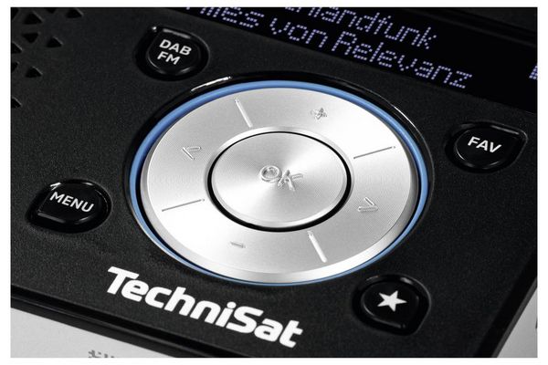 Produktbild: TechniSat DIGITRADIO 1 A Akku-Radio DAB+, UKW, ASA-Warnfunktion wiederaufladbar Schwarz, Silber