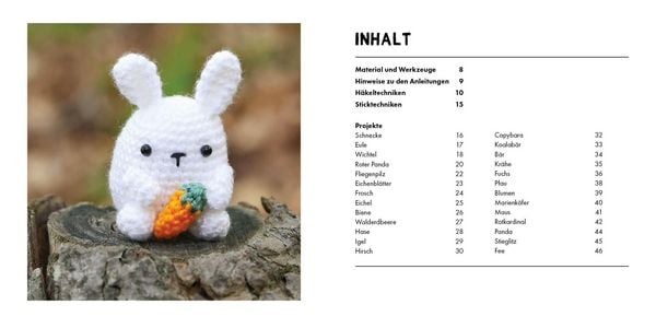 Produktbild: Mini-Amigurumis &ndash; S&uuml;&szlig;e Waldbewohner