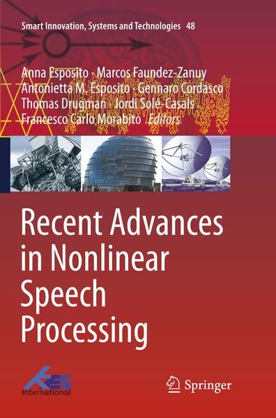Produktbild: Recent Advances in Nonlinear Speech Processing