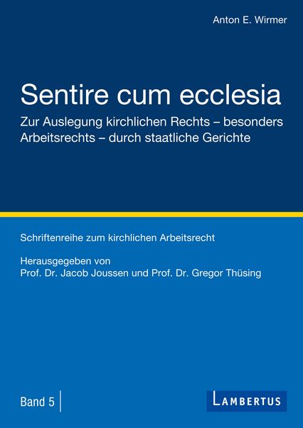 Produktbild: Sentire cum ecclesia